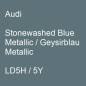 Preview: Audi, Stonewashed Blue Metallic / Geysirblau Metallic, LD5H / 5Y.
